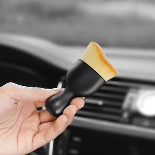 Chổi quét mini đầu cong sợi lông mềm dùng vệ sinh nội thất ô tô, bảng điều khiển, cửa thoát khí, làm sạch nhà ở SUNND
