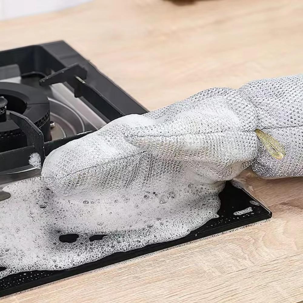 🔥HIGHVIEWLS🔥 Găng Tay Rửa Chén , Găng Tay Vệ Sinh Gia Đình Kéo Dài Công Việc Nhà Vệ Sinh, Bát Chải Dày Chống Thấm Nước Làm Sạch Găng Tay Bạc