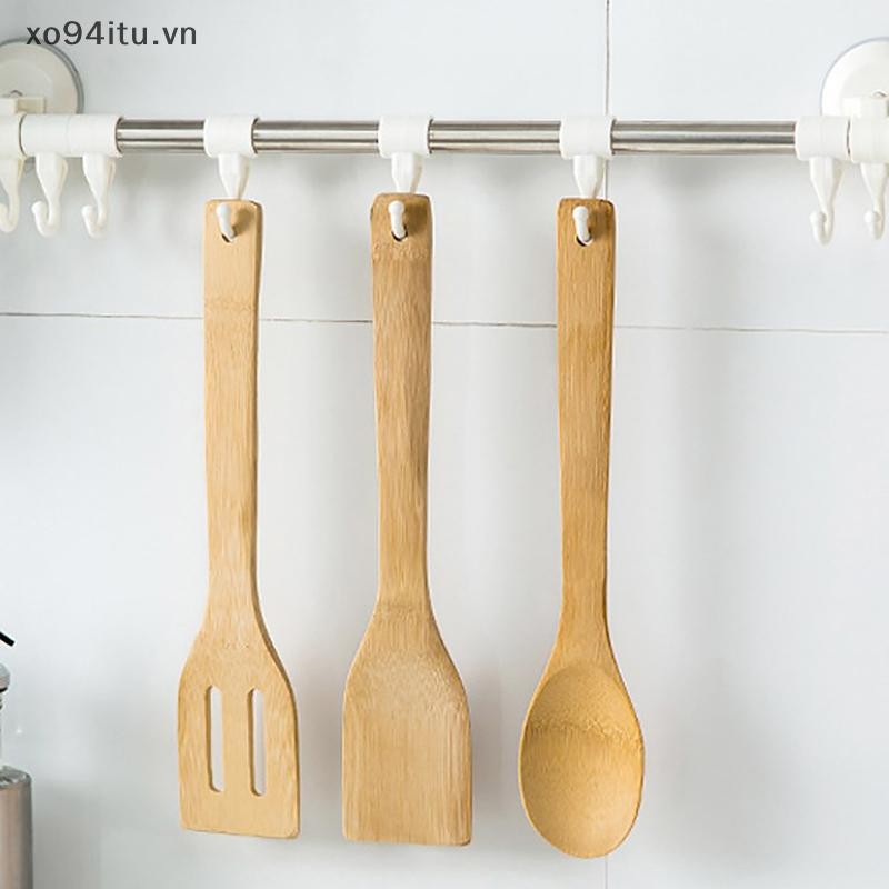 Xoitu Bộ Dụng Cụ Nhà Bếp Tre Chống Dính Chảo Chiên Thìa Tre Thìa Cơm Thìa Chịu Nhiệt Độ Cao Nấu Ăn VN