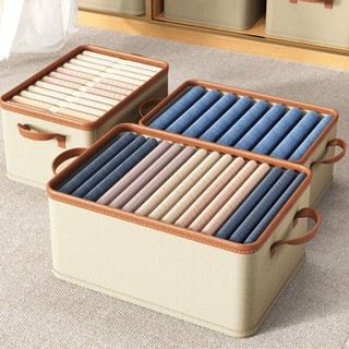 Hộp lưu trữ quần áo MEGOCE, ngăn kéo vải gập nghệ thuật, chia ngăn, chống bụi cho đồ lót và tủ quần áo