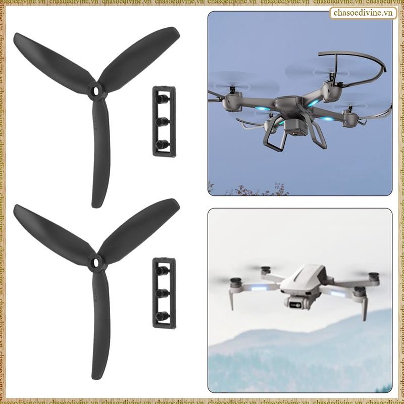 [K O G X] 1 cặp 5030 Cánh quạt truyền động trực tiếp 3 cánh CW / CCW cho máy bay RC (Đen)