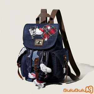 Ba lô Denim nữ quyến rũ xương - Ba lô thông thường Quà tặng sành điệu cho sinh nhật