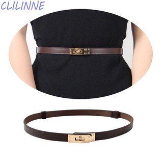 CLI Da PU Mỏng Thắt Lưng Có Thể Điều Chỉnh Thắt Lưng Phong Cách Retro Quần Nữ Dây Thắt Lưng