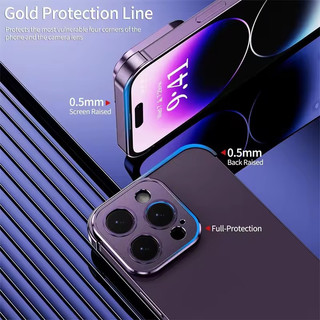 [JLK] Ốp lưng không khung góc kim loại nhôm chống sốc cho IPhone 16 ProMax 14 15 13 12 Pro Max Plus 14Pro 15Pro có bảo vệ ống kính máy ảnh