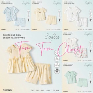 Chaang SS2025 Bộ cộc cúc giữa Bloom cho bé T6.0