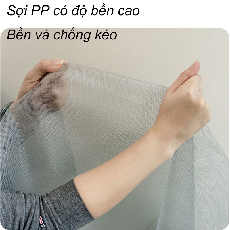 Senior Rèm Chống Muỗi Lưới chống Muỗi Rèm Cửa Sổ Cửa Sổ Tự Dính Có Khóa Kéo lưới mắt dày đặc