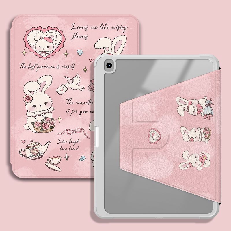 Ốp lưng máy tính bảng cho Samsung Galaxy S9 FE + S10 FE + S10ULTRA Tab S6 lite 2024 S7 + / S8 + / S7FE A9 + Tab A7 lite 8.7inch Vỏ bảo vệ hoạt hình dễ thương