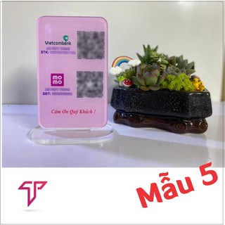 Bảng quét mã QR CODE để bàn, QR code , QR bằng mica bền đẹp, bảng quét mã QR bằng mica để bàn ( thời gian in siêu tốc ).