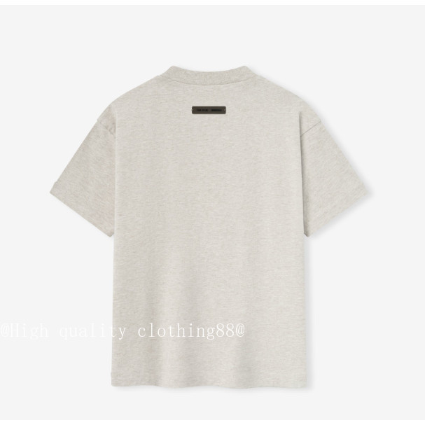 Chất lượng cao Essentials Fear of God Brushed Letter Embossed FOG All-Match Sản phẩm mới Áo thun ngắn tay