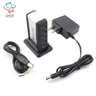 [DTA] USB 7 cổng HUB chạy bằng cáp chuyển đổi AC Tốc độ cao Phích cắm EU / US cho PC Laptop VN
