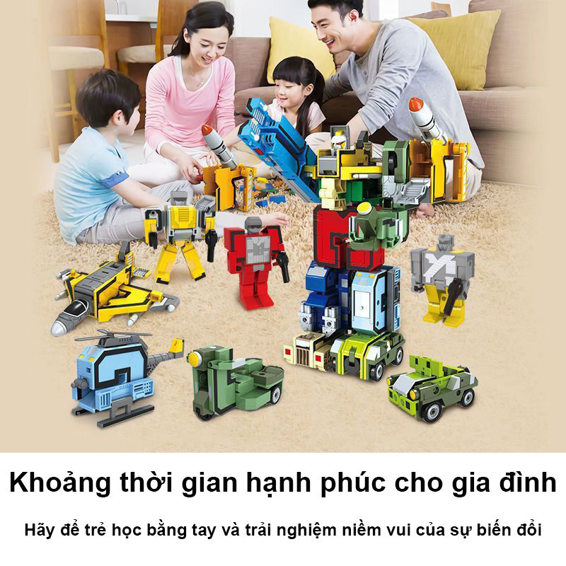 Đồ Chơi Robot Biến Hình 3D số, Trọn Bộ 10 Số Biến Hình Robot, Đồ Chơi Lắp Ráp Robot Biến Hình Thông Minh
