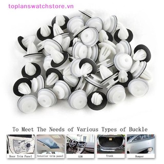 Toplanswatchstore 50 / 100 Cái Kẹp Bảng Điều Khiển Cửa Ô Tô W / Vòng Niêm Phong Tự Động Giữ Xe Chốt Ốp Lưng Kẹp Xe Đẩy Pin Đinh Tán Bảng Điều Khiển Cửa Kẹp VN