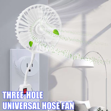 Quạt treo tường Must-Have - Thiết kế di động ba lỗ có luồng khí lốc xoáy - Làm mát im lặng cho gia đình và ngoài trời