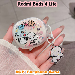 【 imamura 】 Dành Cho Redmi Buds 4 Lite Vỏ Silicon Mềm DIY Vỏ Tai Nghe Hoạt Hình Dễ Thương