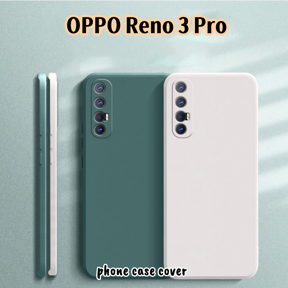 [Ngôi sao tương lai] Dành cho OPPO Reno 3 Pro Cover Silicone Full Case Vỏ điện thoại màu trơn cổ điển Dễ tháo rời