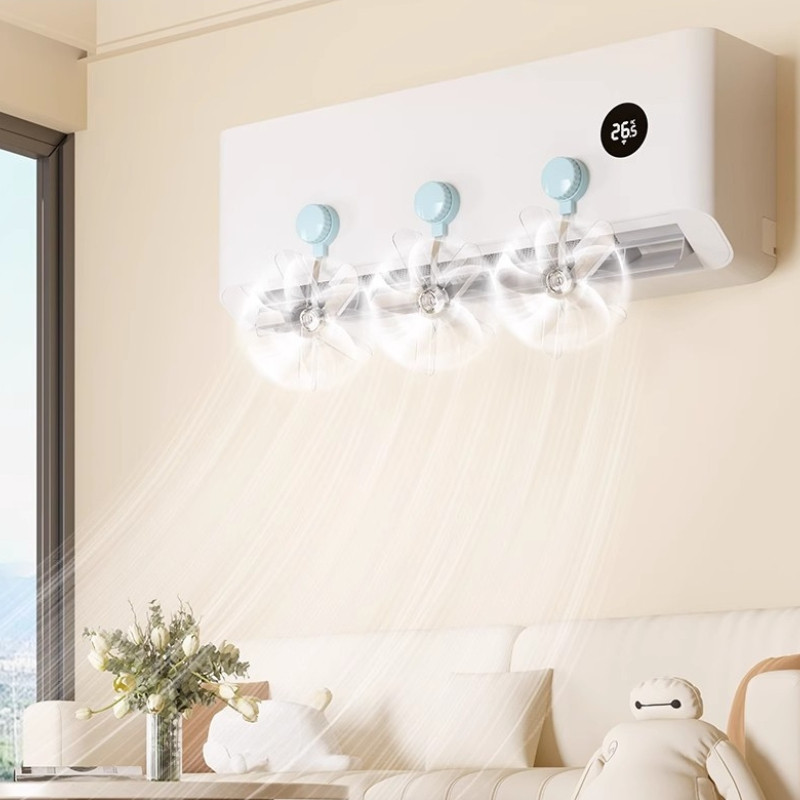 Quạt tản gió điều hòa, quạt chuyển hướng gió điều hòa máy lạnh 5 cánh, Điều Chỉnh 360 Độ Bảo Vệ Sức Khỏe Gia Đình