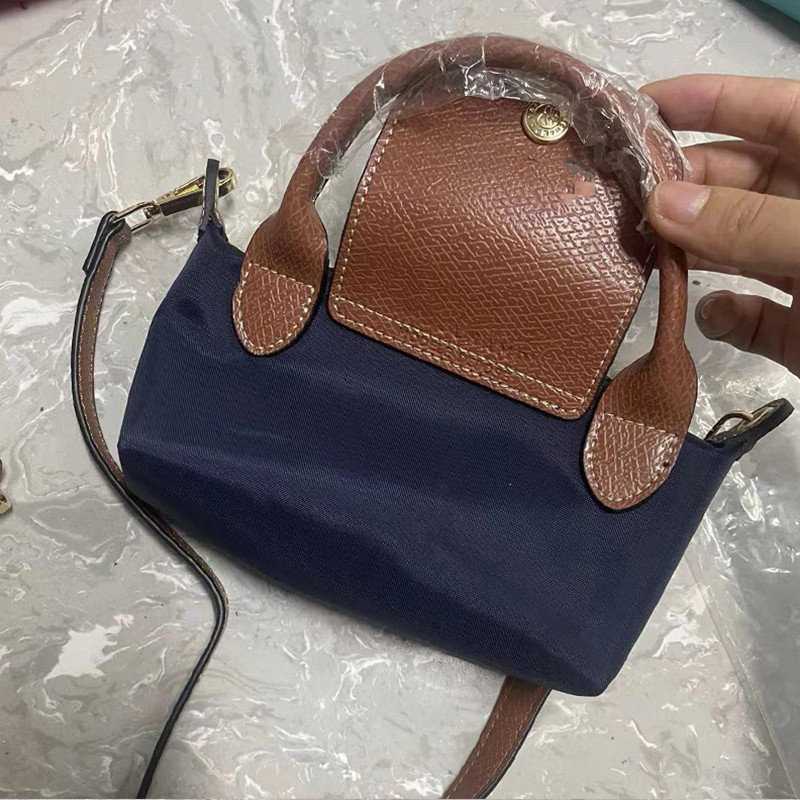 Túi xách nam đeo vai Mini War Horse dành cho nữ Chất liệu da tay cầm ngắn bằng Nylon