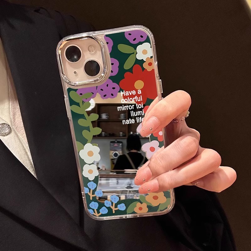 Ins Phong Cách Bao Quanh Bằng Hoa Gương Ốp Lưng Điện Thoại Tương Thích Cho Google Pixel 10 9 Pro XL 9A 8 Pro 8A 7 Pro 7A 6A 5 XL 4 4A 5A 3A Vỏ Mềm Mạ Khung Vỏ
