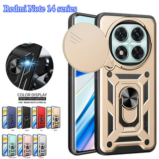 Vỏ Cho Redmi Note 15 14 Pro Plus 4G 5G 2025 Vỏ Bảo Vệ Ống Kính Máy Ảnh Trượt Cho Note15Pro 15Pro + Note14 Note14Pro 14ProPlus Vỏ Điện Thoại Giáp Chống Sốc Giá Đỡ Ô Tô Từ Tính