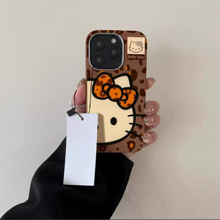 Ốp Điện Thoại Mèo In Hình Da Báo Dễ Thương Tương Thích Cho Honor 600 500 400 Pro Lite Smart X9D X8D X6D X5C X9C X8C X7D X6C Play 10 10A 60A 5G 4G Vỏ Da PU Vỏ Mềm Kitty