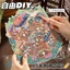 Enwei 3 Cái [Fantasy Magic House Series] Nhãn dán tạp chí siêu lớn 3D dễ thương Nhãn dán chống nước Giấy Scrapbooking Chất liệu sổ lưu niệm Bộ sổ lưu niệm