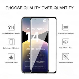 Bảo Vệ Màn Hình 2 TRONG 1 Cho Xiaomi Redmi Note 15 14 Pro Plus 14Pro + Note14 Note14Pro Note15 4G 5G 9H Full Cover Kính Cường Lực Phim Bảo Vệ Ống Kính Máy Ảnh Phim Bảo Vệ Màn Hình