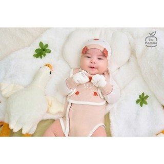 La pomme SS25 BST sơ sinh La Pomme ngỗng con hoạt bát - Nâu cho bé T6.0