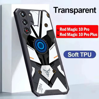Ốp Điện Thoại Cho ZTE Nubia Red Magic 10 Air 10S Pro Plus 9 9S 8 8S Pro Plus Chống Sốc Acrylic Trong Suốt Siêu Mỏng Case D01