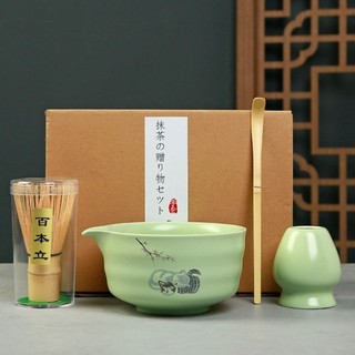 [Giao hàng từ Việt Nam] Bộ trà Matcha Nhật Bản NOOKSTORY: dụng cụ pha trà, chổi tre, bát gốm, muỗng tái sử dụng, máy đánh Matcha xanh