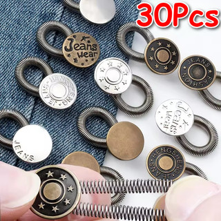 Bộ mở rộng nút quần jean DIY có thể thu vào - Khóa lò xo kim loại có thể điều chỉnh - Quần mở rộng thắt lưng may miễn phí