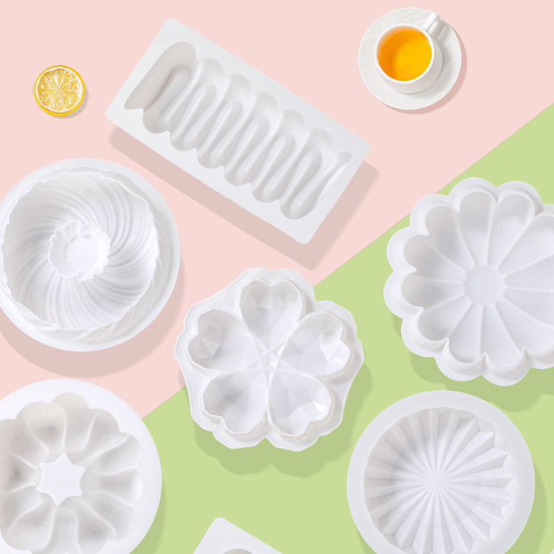 Một khoang Mousse Bánh Series Khuôn Silicon Món Tráng Miệng Pháp Khuôn Socola DIY Khuôn Nướng Bánh