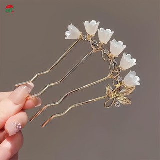 Hợp Kim Nữ Lily Của Chuông Lược Tóc Phong Cách Đơn Giản Tính Khí Bền Lược Tóc Cho Tóc DIY Phụ Kiện Tạo Kiểu Tóc