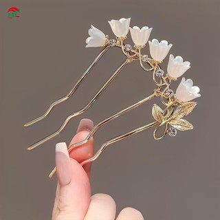 Hợp Kim Nữ Lily Của Chuông Lược Tóc Phong Cách Đơn Giản Tính Khí Bền Lược Tóc Cho Tóc DIY Phụ Kiện Tạo Kiểu Tóc