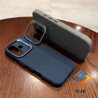 Ốp lật ống kính ẩn Vỏ silicon từ tính cho iPhone 16 Pro Max 15 14 13 Pro Max 14 Plus 15 Plus 16 Plus có chức năng đứng