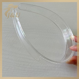 JU Băng đô quấn tóc nhựa trong suốt đa kích cỡ (8mm/12mm/20mm/25mm), phụ kiện tóc DIY cho nữ