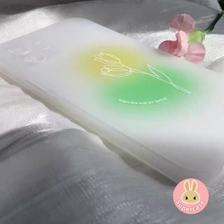 Ốp Điện Thoại ins Style Tulip Matte Cho Meizu 21 Note 20 18 17 16 Note 16 Pro Luck 08 5G 4G Ốp Lưng Mềm Chống Sốc Màu Xanh Lá Cây
