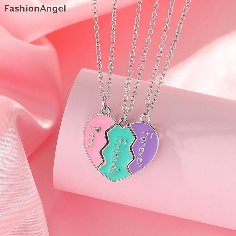 Fashionangel 1 Bộ Vòng Cổ BFF Cho Chị BFF Sinh Nhật Tình Bạn Trang Sức Quà Tặng Người Bạn Thân Nhất Mãi Mãi Vòng Cổ Cho 3 Cô Gái Phù Hợp Với Trái Tim Mặt Dây Chuyền VN