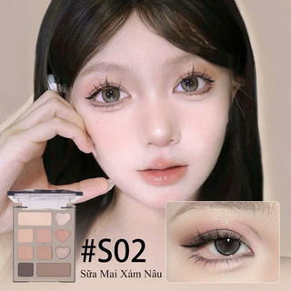 [VEECCI] Bảng Phấn Mắt Vecci 10 ô Mini Bảng Phấn Mắt Hồng Nhũ Lâu Dài Trang Năng Mịn Dễ Tán Cosmetic