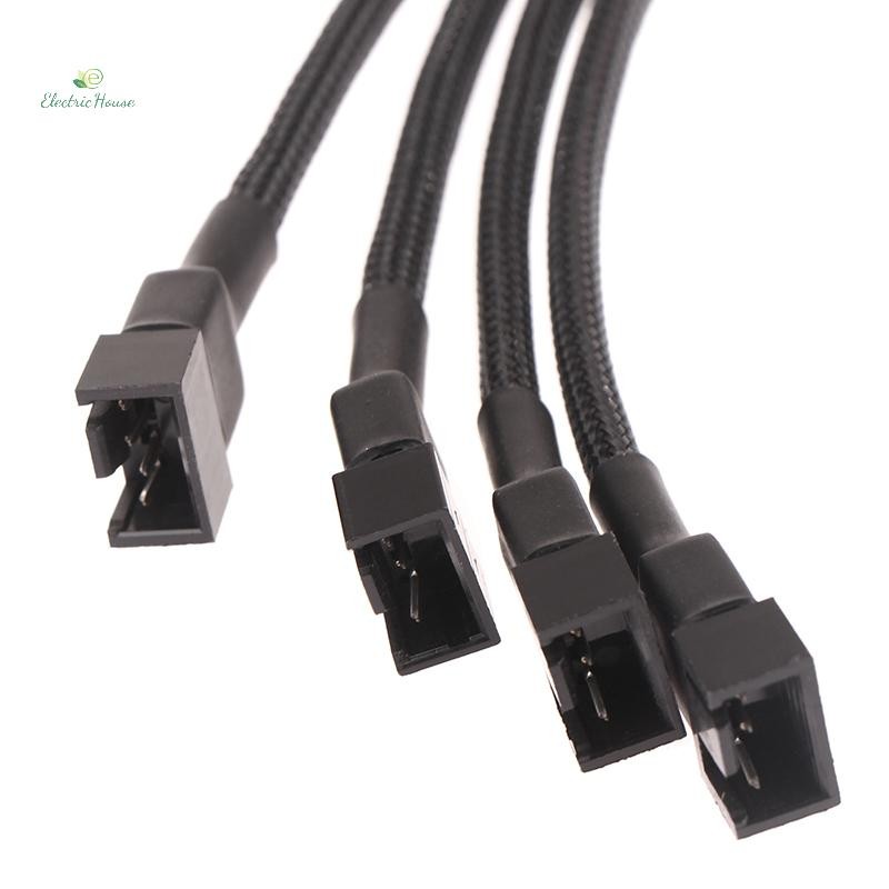 [Nhà Điện] 1 Cáp Chia Quạt 4pin Cáp Chuyển Đổi 1 Đến 1 2 3 4 Máy Tính CPU Quạt Chia PC Quạt Nối Dài Phụ Kiện Cáp Nguồn mới