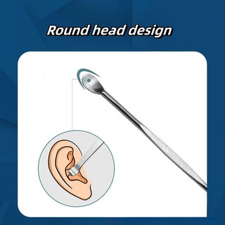 Dụng cụ làm sạch tai bằng thép không gỉ Curette Dụng cụ làm sạch tai Muỗng loại bỏ ráy tai