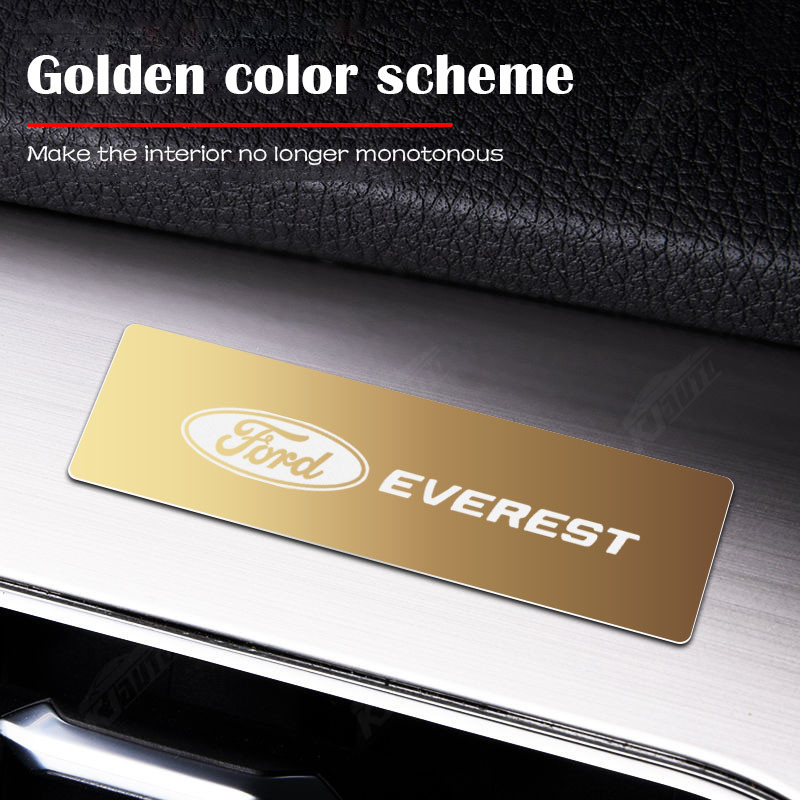 Ford Everest Gương Kim Loại Logo Xe Hơi Miếng Dán 3D Huy Hiệu Thép Không Gỉ Cá Tính Sửa Đổi Nội Thất Phụ Kiện