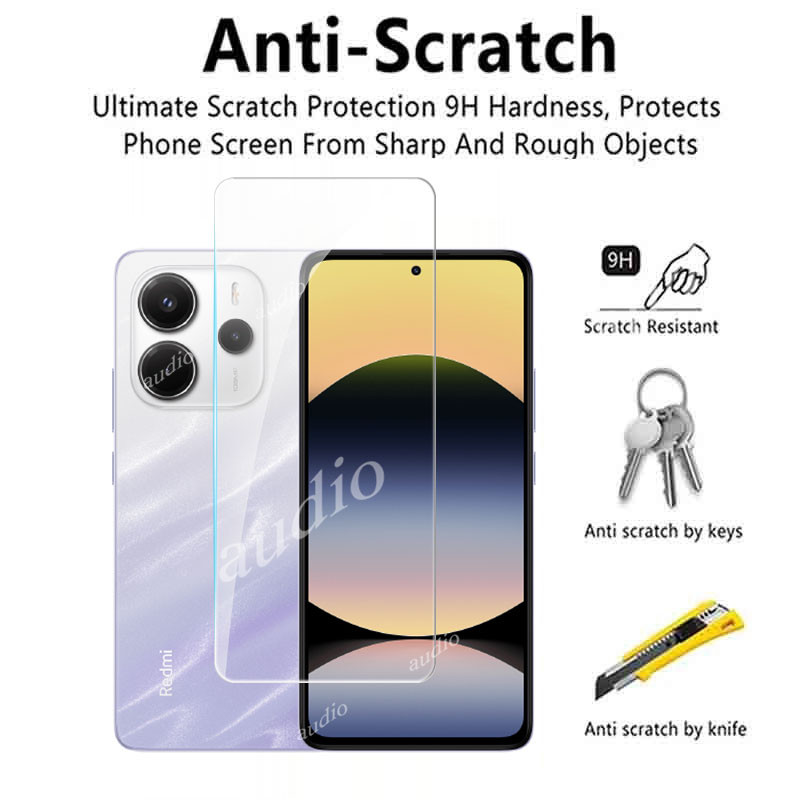 Redmi note 14 4G 5G 3 Miếng Kính Cường Lực Bảo Vệ Màn Hình Cho redmi note14 4G 5G 2025 Trong Suốt Trong Suốt Bảo Vệ Mỏng Phim Cho Redmy redmi note 14 note14 4G 5G Phim Vỏ Điện Thoại