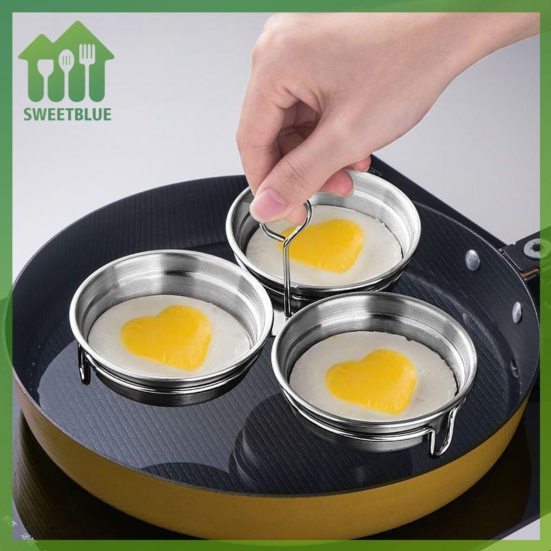 SWEET Thép không gỉ Trứng Săn Trộm Chảo Khuôn Trứng Hấp Trứng Hấp Khuôn Hoousehold Dụng Cụ Nấu Ăn Nhà Bếp Tiện Ích n