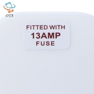 [DTA] Anh Cắm Điện Có Thể Tháo Rời Loại G Trắng Đen 3 Pin UK Main Plug 13A Thiết Bị Lắp Ráp Dây Nguồn Cầu Chì Đầu Nối Dây VN