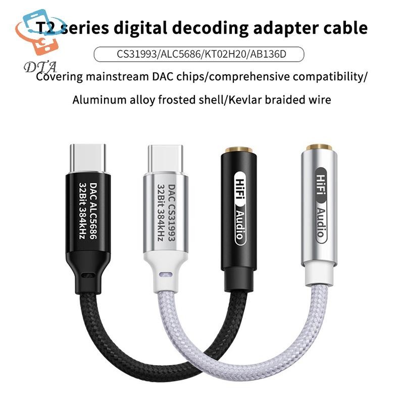 [DTA] Bộ khuếch đại tai nghe HiFi DAC Type C sang 3,5mm CX31993 Chip USB C Bộ giải mã âm thanh Bộ chuyển đổi AMP Bộ khuếch đại DAC cho 16 / Android VN