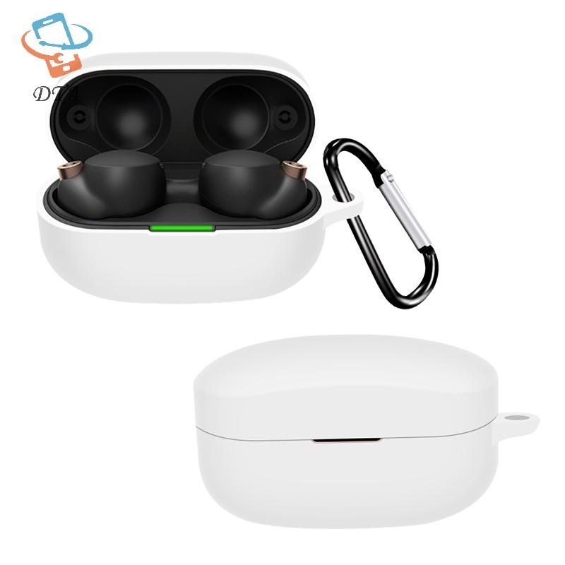 [DTA] Ốp Silicon Mềm Cho Vỏ Tai Nghe WF-1000XM4 Hộp Sạc Bảo Vệ Tai Nghe Không Dây Có Móc VN