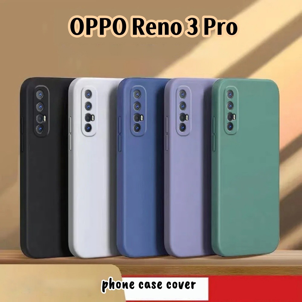 [Ngôi sao tương lai] Dành cho OPPO Reno 3 Pro Cover Silicone Full Case Vỏ điện thoại màu trơn cổ điển Dễ tháo rời