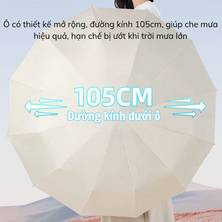 Dù Gấp Tự Động 2 Chiều Bunnies Ô Gấp Gọn 20 Sườn Che Mưa Chống Thấm Tia Nắng UV Cực Tốt