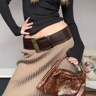 Thắt lưng nữ da PURECOTTON0, thiết kế khóa chốt sang trọng, phù hợp phong cách retro