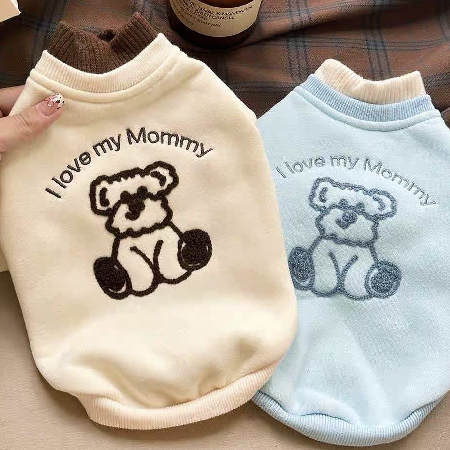 Quần Áo Thú Cưng Quần Áo Chó Mùa Thu Đông Cổ Cao Dày Giữ Ấm